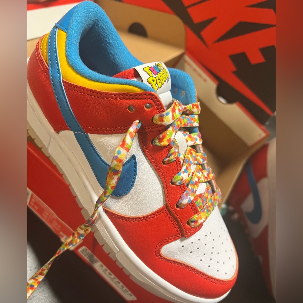 NWT Nike Dunk Low QS “Fruity Pebbles”. M4, W5.5 Brand new, verified authentic